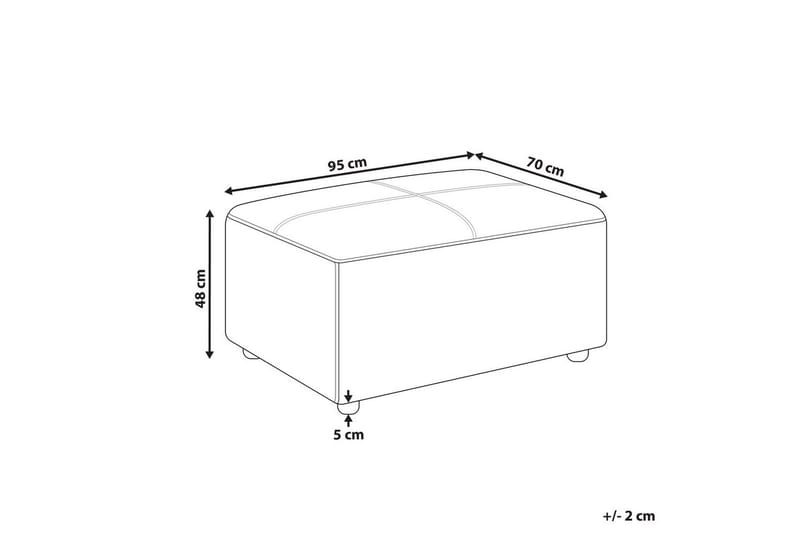 Fodskammel Kohlo Beige/sort - Beige/sort - Møbler - Stole & lænestole - Taburet & skammel - Puf