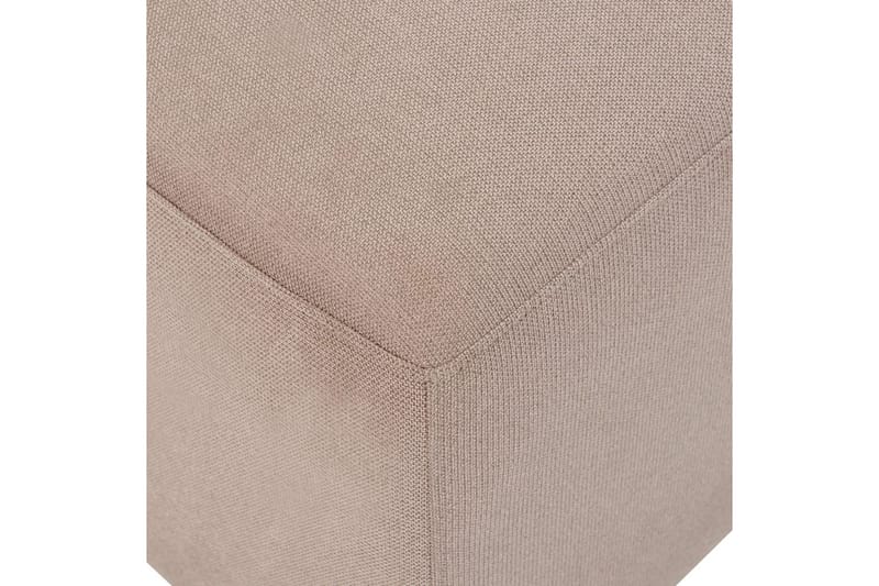Fodskammel Kohlo Taupe/sort - Taupe/sort - Møbler - Stole & lænestole - Taburet & skammel - Puf