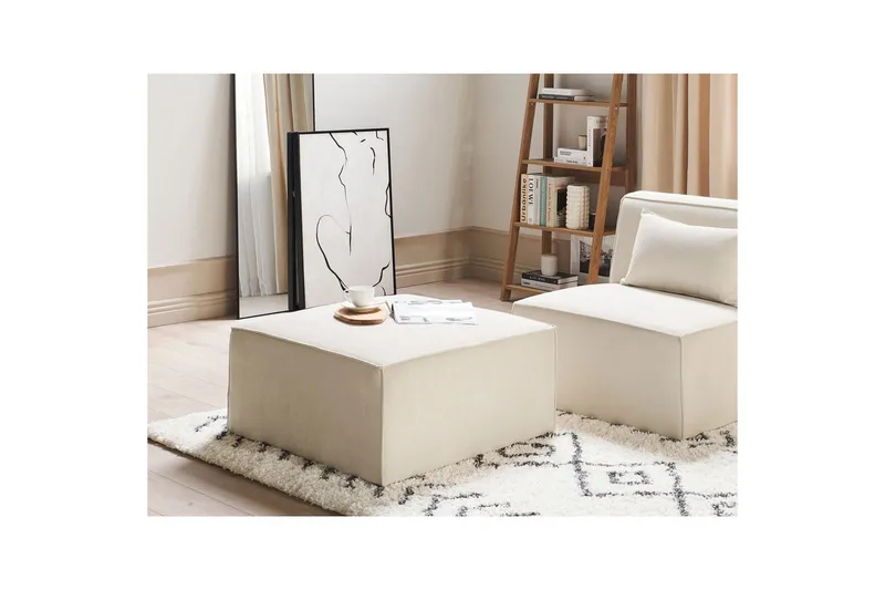 Fodskammel Lemvig Beige - Beige - Møbler - Stole & lænestole - Taburet & skammel - Puf