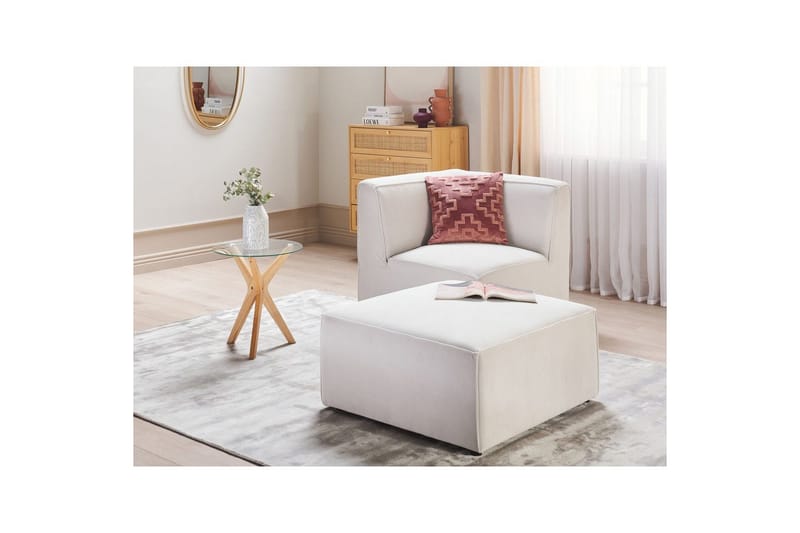 Fodskammel Lemvig Hvid - Hvid - Møbler - Stole & lænestole - Taburet & skammel - Puf