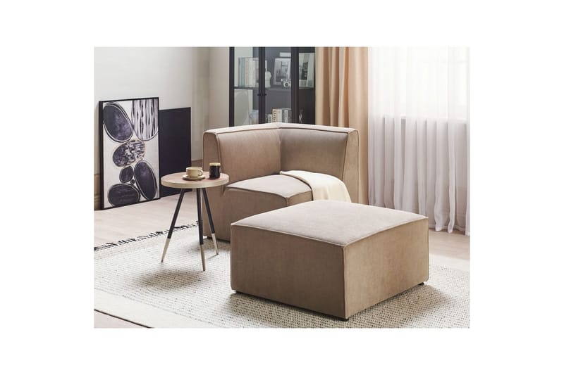 Fodskammel Lemvig Taupe - Taupe - Møbler - Stole & lænestole - Taburet & skammel - Puf