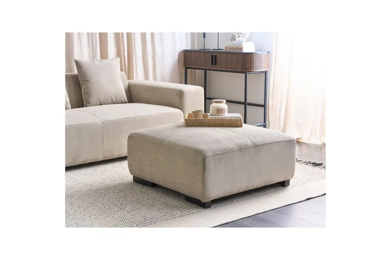 Fodskammel Lungo Beige - Beige - Møbler - Stole & lænestole - Taburet & skammel - Puf