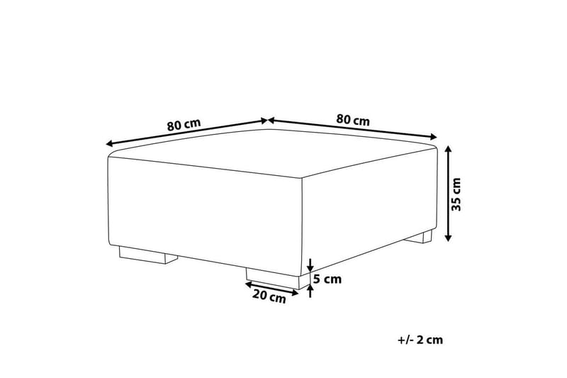 Fodskammel Lungo Beige - Beige - Møbler - Stole & lænestole - Taburet & skammel - Puf