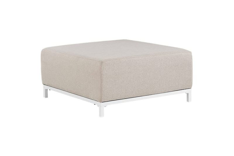 Fodskammel Rovigo Beige/hvid, Beige/hvid