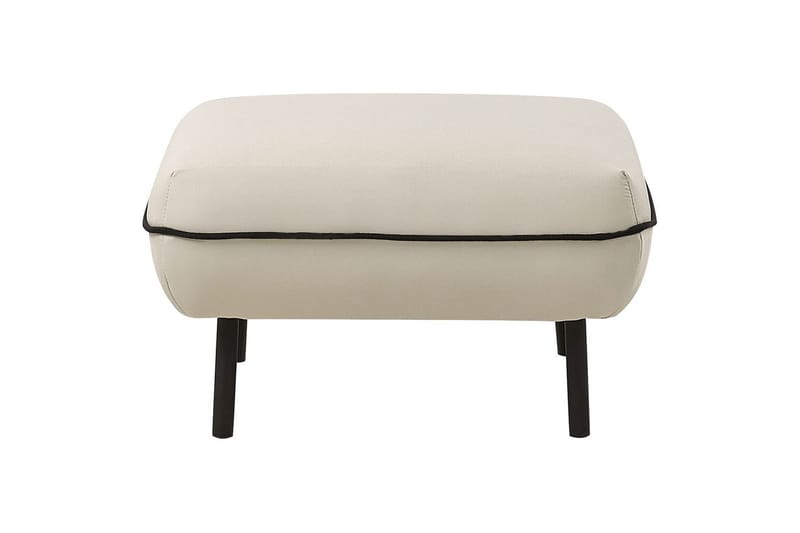 Fodskammel Tonsberg Beige/sort - Beige/sort - Møbler - Stole & lænestole - Taburet & skammel - Puf