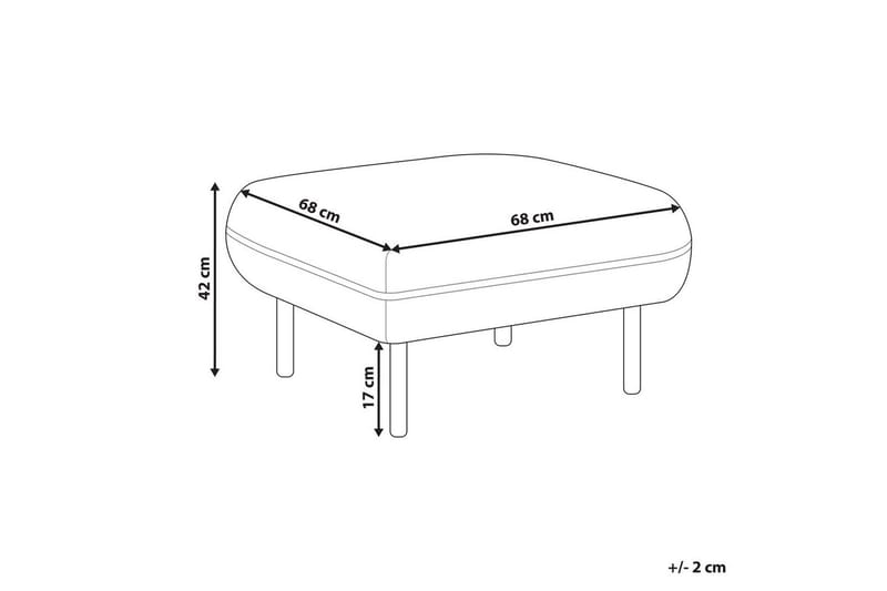 Fodskammel Tonsberg Beige/sort - Beige/sort - Møbler - Stole & lænestole - Taburet & skammel - Puf