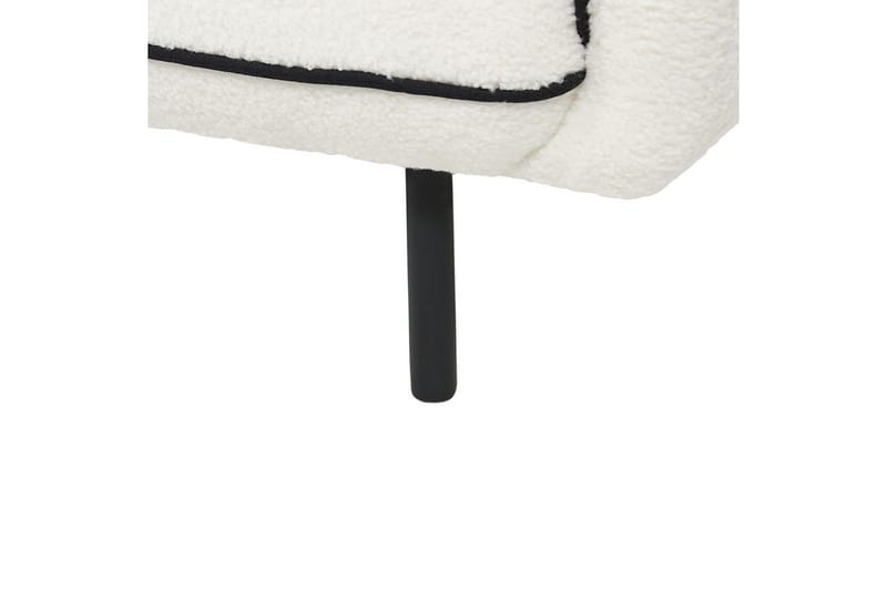 Fodskammel Tonsberg Hvid/Sort - Hvid/Sort - Møbler - Stole & lænestole - Taburet & skammel - Puf