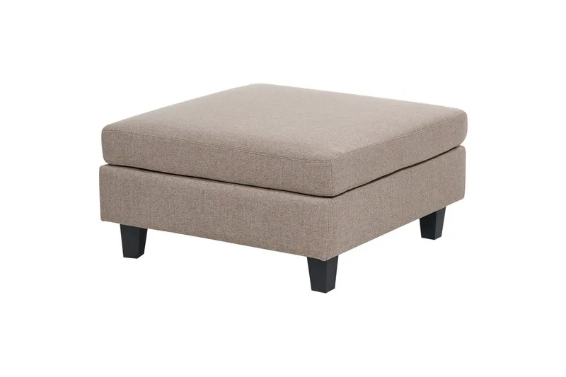 Fodskammel Unstad Brun/Sort - Brun/Sort - Møbler - Stole & lænestole - Taburet & skammel - Puf