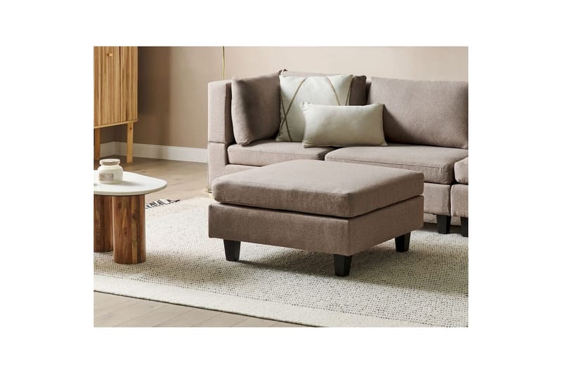 Fodskammel Unstad Brun/Sort - Brun/Sort - Møbler - Stole & lænestole - Taburet & skammel - Puf