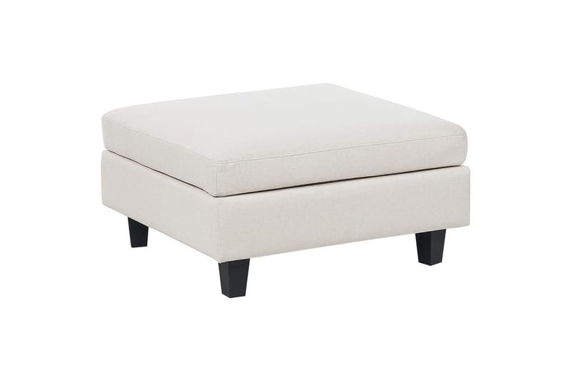 Fodskammel Unstad Lys beige/sort - Lys beige/sort - Møbler - Stole & lænestole - Taburet & skammel - Puf