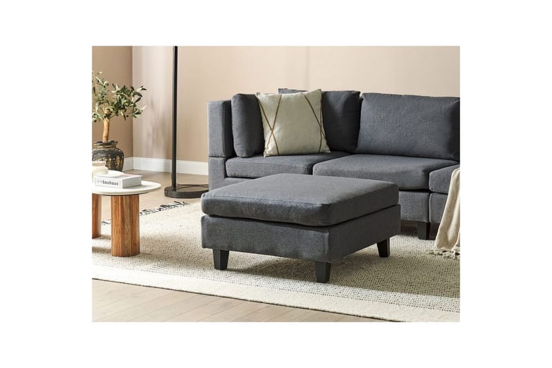 Fodskammel Unstad Mørkegrå/sort - Mørkegrå/sort - Møbler - Stole & lænestole - Taburet & skammel - Puf