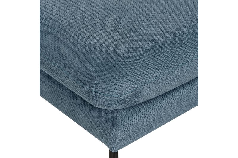Fodskammel Vinterbro Blå/Sort, Chenille - Blå/Sort, Chenille - Møbler - Stole & lænestole - Taburet & skammel - Puf