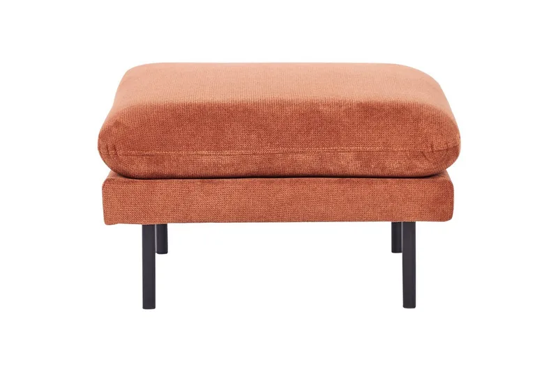 Fodskammel Vinterbro Brun/Sort, Chenille - Brun/Sort, Chenille - Møbler - Stole & lænestole - Taburet & skammel - Puf