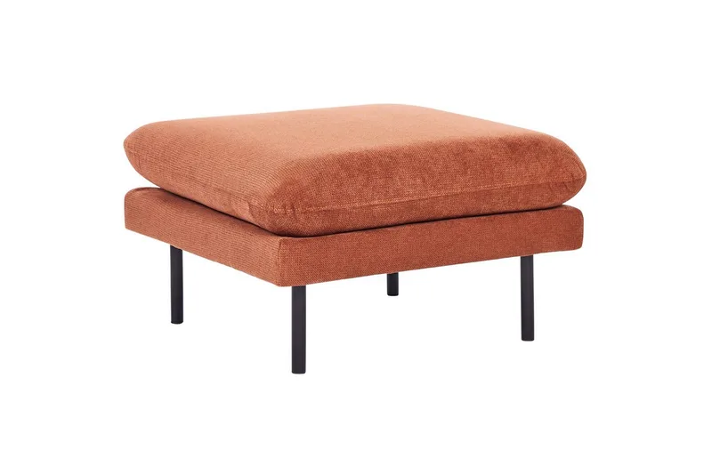 Fodskammel Vinterbro Brun/Sort, Chenille - Brun/Sort, Chenille - Møbler - Stole & lænestole - Taburet & skammel - Puf