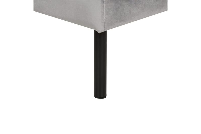 Fodskammel Vinterbro Grå/sort, Fløjl - Grå/sort, Fløjl - Møbler - Stole & lænestole - Taburet & skammel - Puf