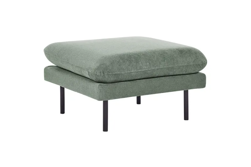 Fodskammel Vinterbro Grøn/sort, Polyester, Grøn/sort, Polyester