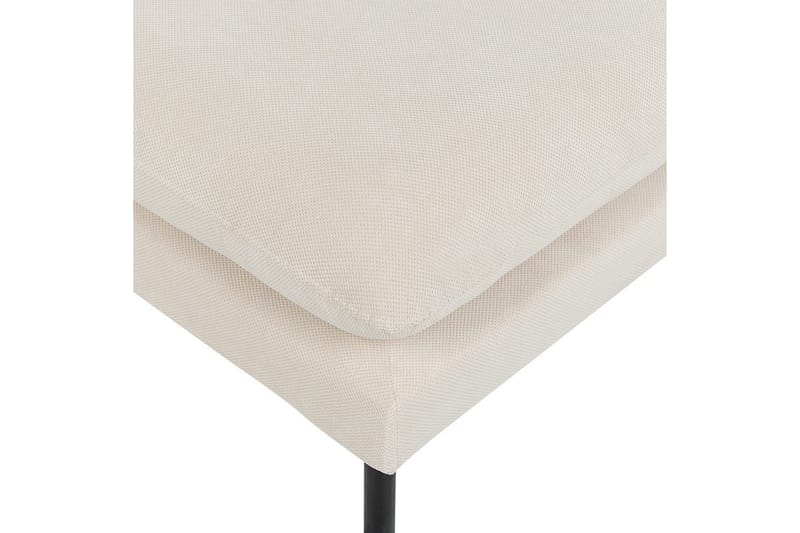 Fodskammel Vinterbro Lys beige/sort, Polyester - Lys beige/sort, Polyester - Møbler - Stole & lænestole - Taburet & skammel - Puf