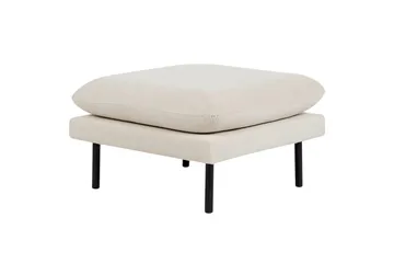 Fodskammel Vinterbro Lys beige/sort, Polyester