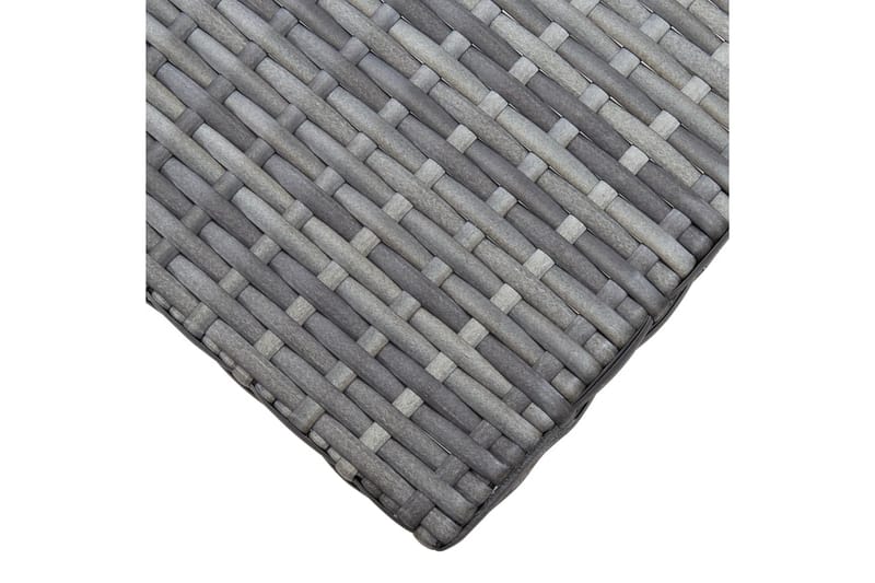 Foldbar Taburet Polyrattan Grå - Grå - Møbler - Stole & lænestole - Taburet & skammel