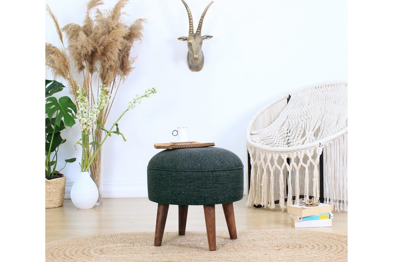 Fredericton Siddepuf 45 cm - Grøn - Møbler - Stole & lænestole - Taburet & skammel - Ottoman