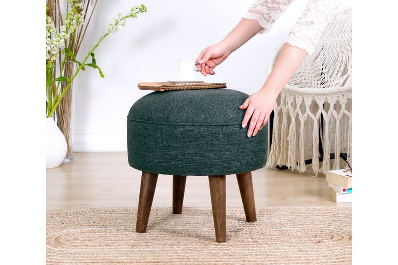 Fredericton Siddepuf 45 cm - Grøn - Møbler - Stole & lænestole - Taburet & skammel - Ottoman