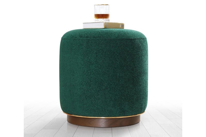 Galena Siddepuf 42 cm, Mørkegrøn