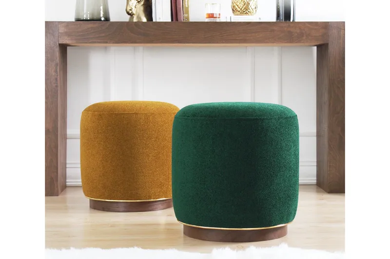 Galena Siddepuf 42 cm - Mørkegrøn - Møbler - Stole & lænestole - Taburet & skammel - Ottoman