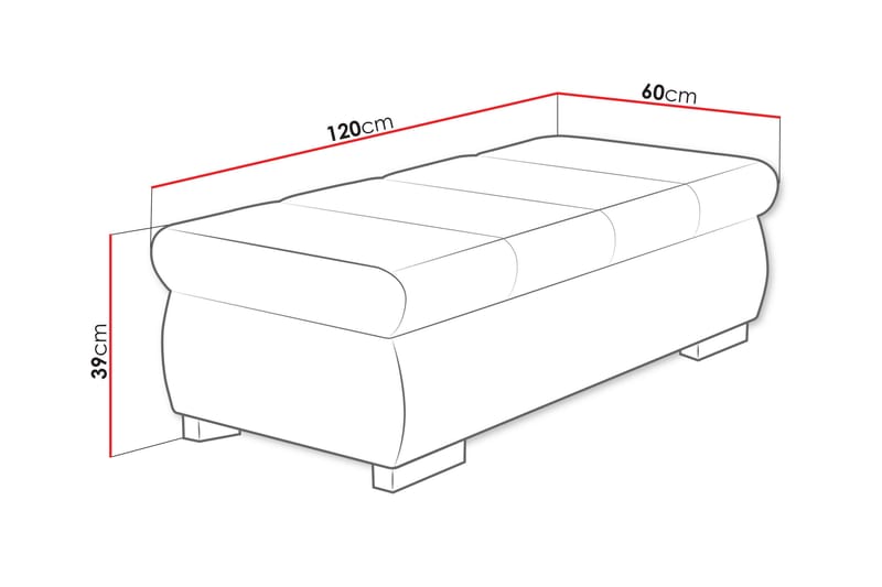 Gamal Fotpall 60 cm - Beige - Møbler - Stole & lænestole - Taburet & skammel - Puf
