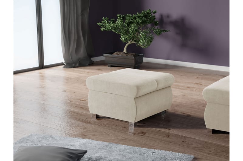 Gamal Fotpall 60 cm - Beige - Møbler - Stole & lænestole - Taburet & skammel - Puf