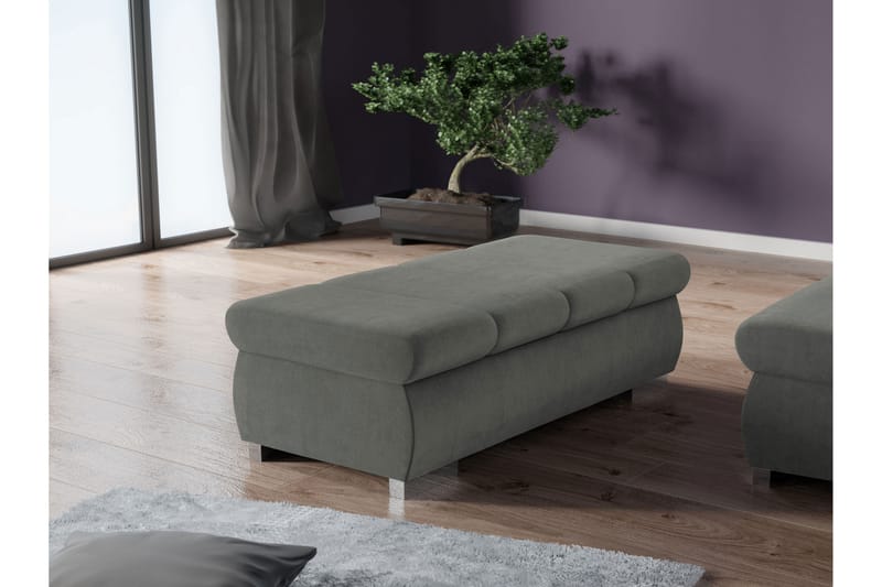 Gamal Fotpall 60 cm - Grå - Møbler - Stole & lænestole - Taburet & skammel - Puf