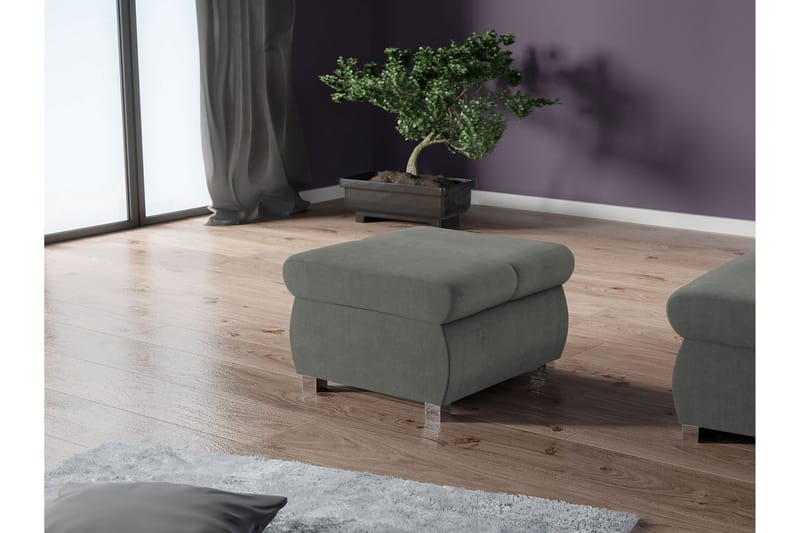 Gamal Fotpall 60 cm - Grå - Møbler - Stole & lænestole - Taburet & skammel - Puf