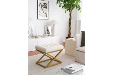 Garyn Puf 40 cm - Creme - Møbler - Stole & lænestole - Taburet & skammel - Ottoman