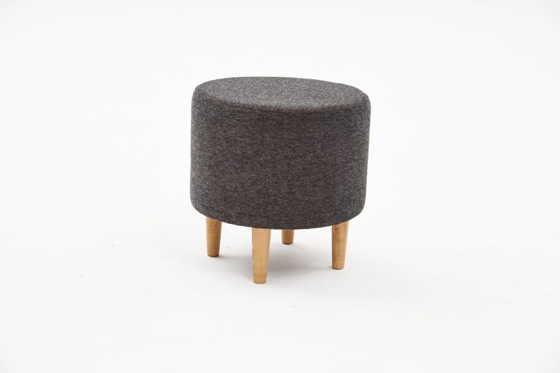 Gianni Puf 40 cm, Antracit/Kobber