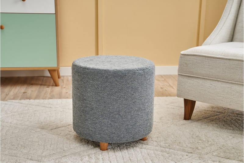 Gilberto Puf 40 cm - Grå - Møbler - Stole & lænestole - Taburet & skammel - Ottoman
