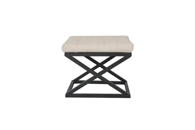 Gillie Puf 40 cm, Sort/Hvid