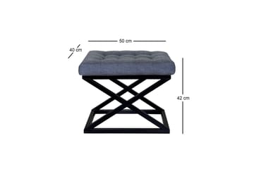 Gillie Puf 40 cm - Sort/Blå - Møbler - Stole & lænestole - Taburet & skammel - Ottoman