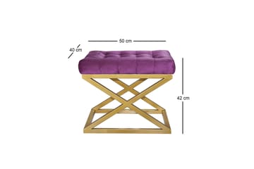 Gillie Puf 40 cm - Guld/Lilla - Møbler - Stole & lænestole - Taburet & skammel - Ottoman