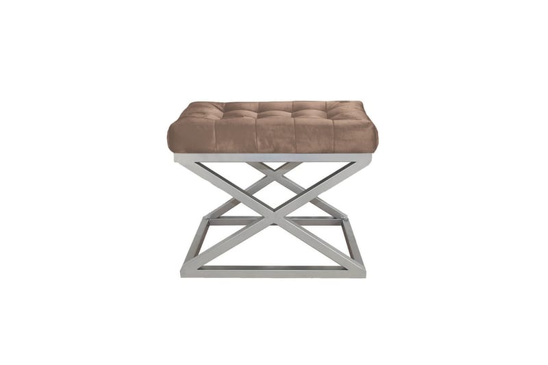 Gillie Puf 40 cm - Sølv/Brun - Møbler - Stole & lænestole - Taburet & skammel - Ottoman