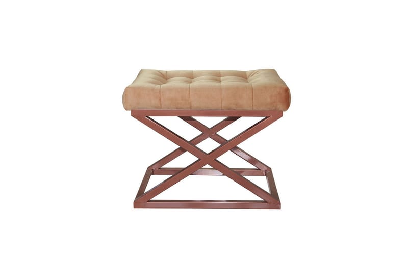 Gillie Puf 40 cm, Kobber/Gul