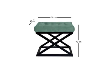 Gillie Puf 40 cm - Sort/Grøn - Møbler - Stole & lænestole - Taburet & skammel - Ottoman