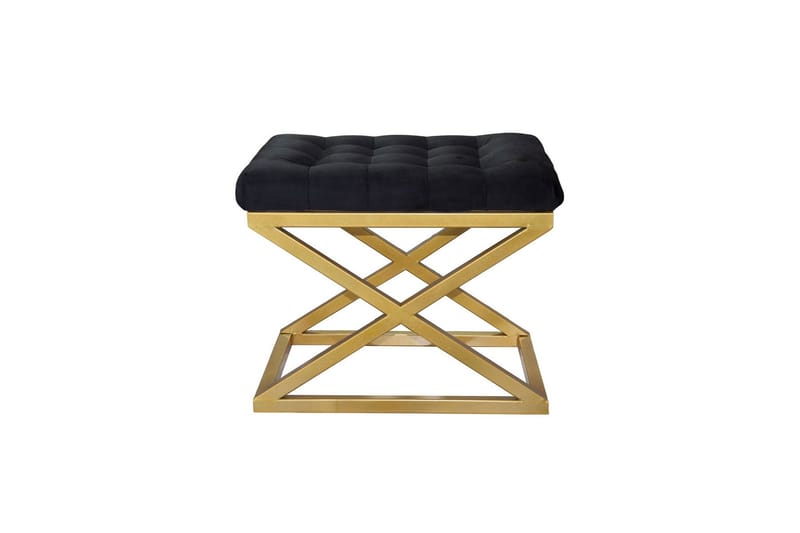 Gillie Puf 40 cm - Guld/Sort - Møbler - Stole & lænestole - Taburet & skammel - Ottoman