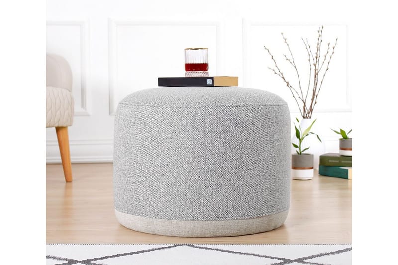 Harrodsburg Siddepuf 51 cm - Lysegrå - Møbler - Stole & lænestole - Taburet & skammel - Ottoman