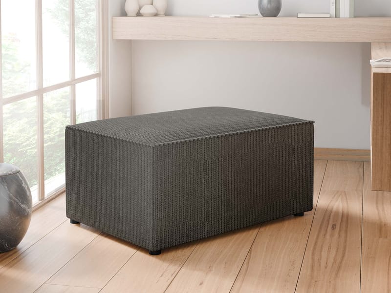 Hobson Fodskammel 60 cm - Blå - Møbler - Stole & lænestole - Taburet & skammel - Puf