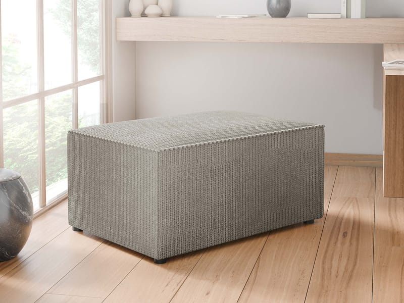 Hobson Fodskammel 60 cm - Blå - Møbler - Stole & lænestole - Taburet & skammel - Puf