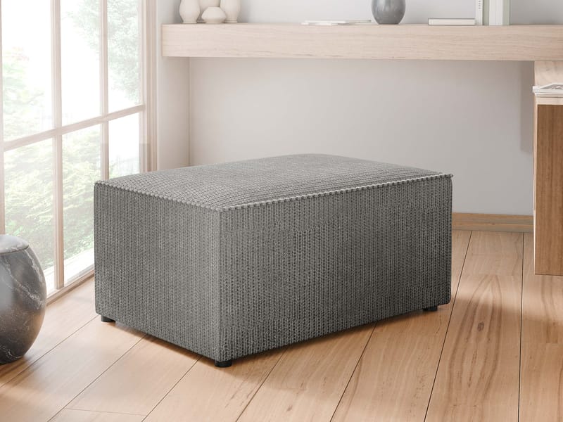 Hobson Fodskammel 60 cm - Blå - Møbler - Stole & lænestole - Taburet & skammel - Puf