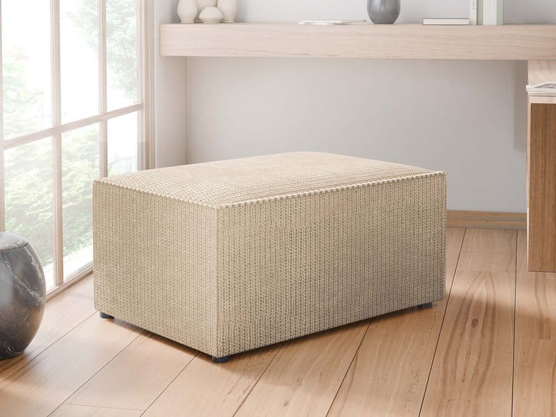 Hobson Fodskammel 60 cm - Blå - Møbler - Stole & lænestole - Taburet & skammel - Puf