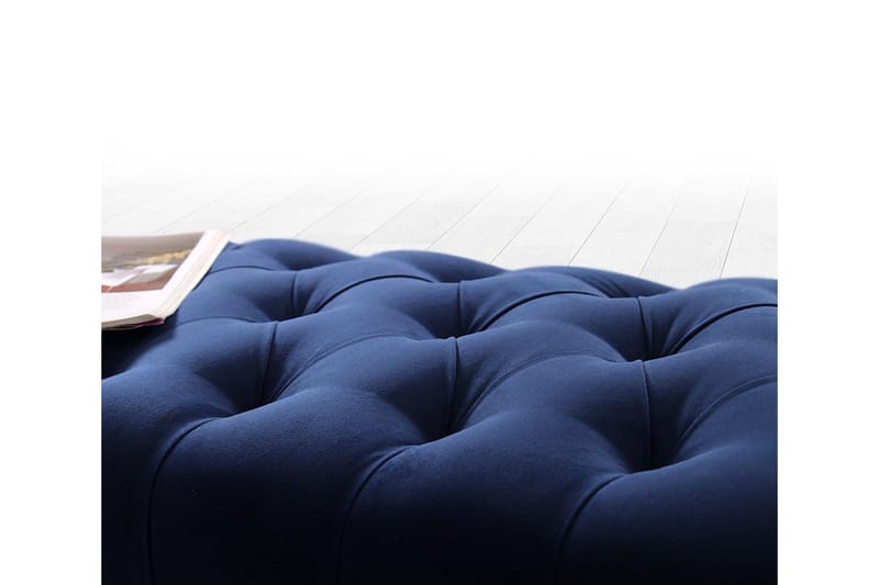 Hodgenville Fodskammel 92 cm Rektangulær - Marineblå - Møbler - Stole & lænestole - Taburet & skammel - Puf