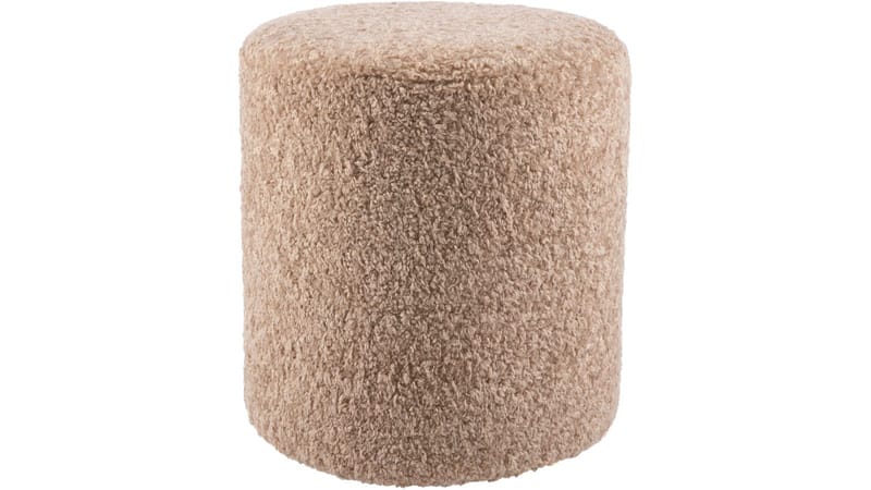 House Puff 35 cm Rund Teddy, Beige