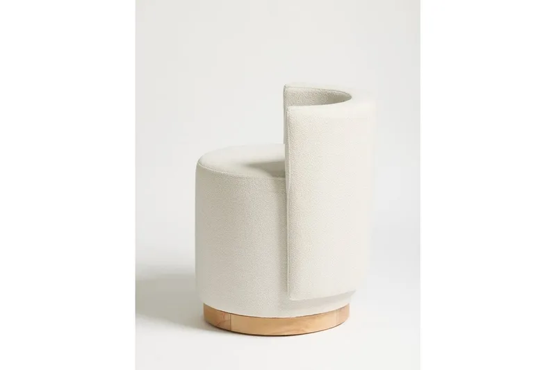 Kelran Fodskammel 45 cm - Creme - Møbler - Stole & lænestole - Taburet & skammel - Puf