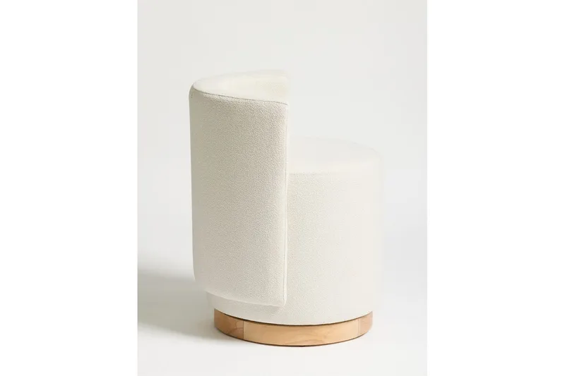 Kelran Fodskammel 45 cm - Creme - Møbler - Stole & lænestole - Taburet & skammel - Puf